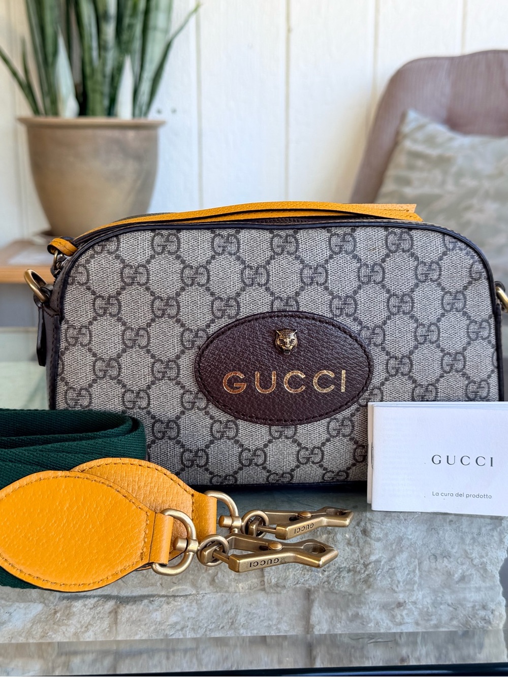 SOLD!!!Gucci Neo Metallic Tiger Head EXCELLENT CONDITION